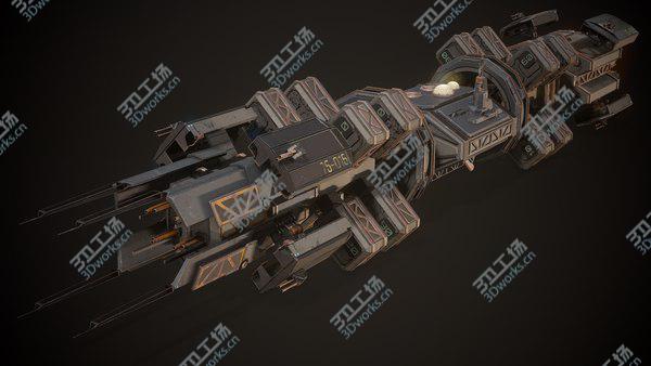images/goods_img/20210312/3D Sci-Fi Heavy Freighter Cargo Spaceship model/2.jpg